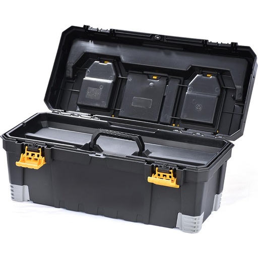 CAJA HERRAMIENTA 23 CON BANDEJA ORGANIZADORA NEGRO-AMARILLO RIMAX (13629)