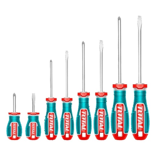 JUEGO DESTORNILLADORES X 8PCS PUNTA IMANTADA SUPER TOTAL (TKSDS0826)