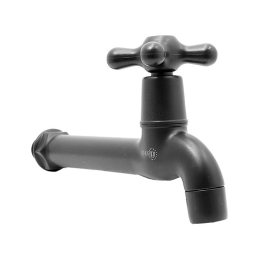 GRIFO NEGRO CON 1/2 x 1/2" EXTENSION ABS UDUKE (HT2174)