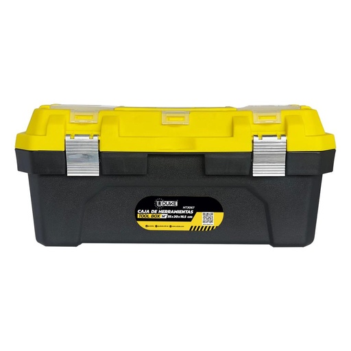 CAJA HERRAMIENTA 14" PLASTICA CIERRE METALICO (30X20X16.5 CM)UDUKE (HT3067)