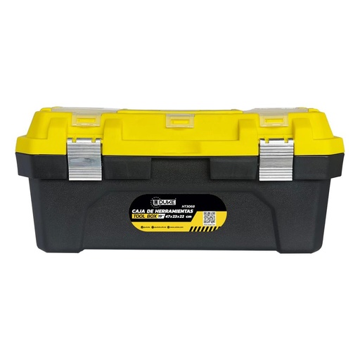 CAJA HERRAMIENTA 19" PLASTICA CIERRE METALICO (47X23X22 CM) UDUKE (HT3069)