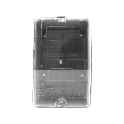 CAJA PARA CONTADOR PLASTICA MONOFASICA POLICARBONATO CON PORTABREAKER VISOR EN VIDRIO (T1201-0018)