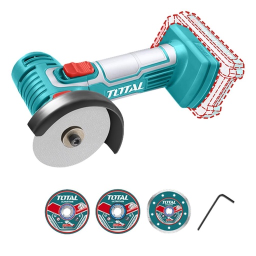MINI PULIDORA 3" INALAMBRICA 20V INCLUYE  7 DISCOS INDUSTRIAL BATERIA Y CARGADOR SE VENDEN POR SEPARADO TOTAL (TAGLI7601)