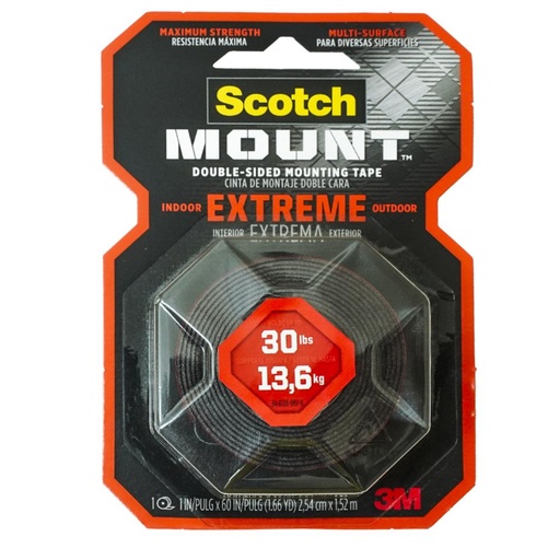 CINTA DOBLE FAZ MONTAJE EXTREMO 1.52 MTS 414H 3M SCOTCH (70009113849)