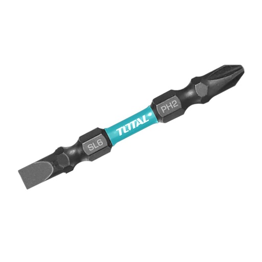 PUNTAS TALADRO INDUSTRIAL DOBLE PUNTA IMANTADA 65MM (+) (-) JUEGO X 10 PZS INDUSTRIAL  SUPER TOTAL (TACIM16HL133)