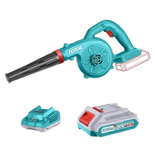 SOPLADORA INALAMBRICA 20V  INCLUYE 1 BATERIA 2.0AH Y 1 CARGADOR 20V SUPER TOTAL (UTABLI200281)