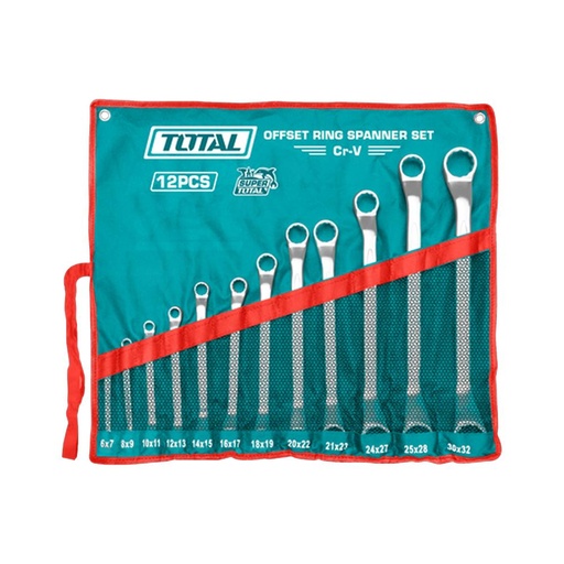 LLAVE CORONA 6-32MM JUEGO X 12 PCZ INDUSTRIAL SUPER TOTAL (THT1024121)