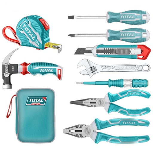 KIT DE HERRAMIENTAS 9PZS TOTAL SUPER SELECT (THKTHP90097)