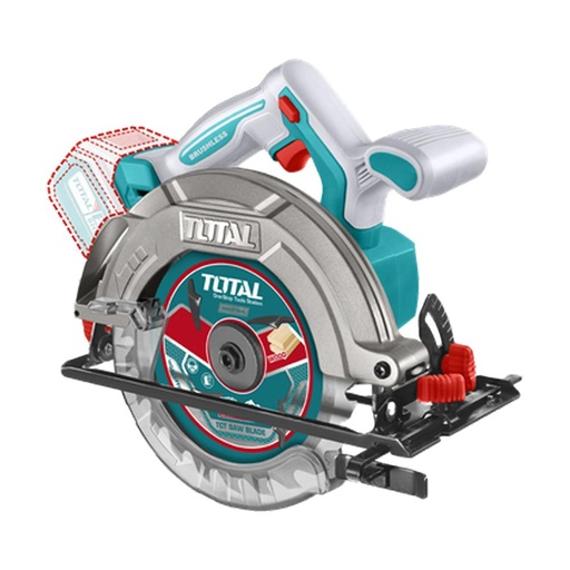 SIERRA CIRCULAR INALAMBRICA 20V 6 1/2 BATERIA Y CARGADOR NO INCLUIDO  INDUSTRIAL SUPER TOTAL  (TSLI1652)