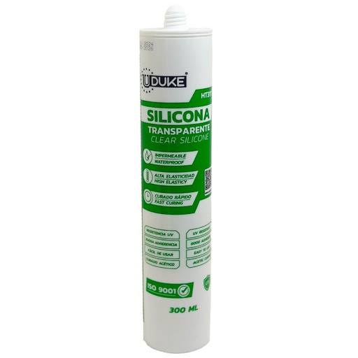 SILICONA TUBO TRANSPARENTE 300ML ANTIHONGOS UDUKE (HT3111)