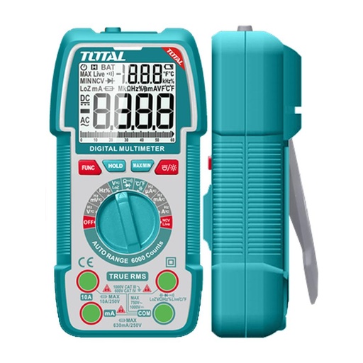 TESTER DIGITAL 1000V INDUSTRIAL  SUPER  TOTAL (TMT5310004)
