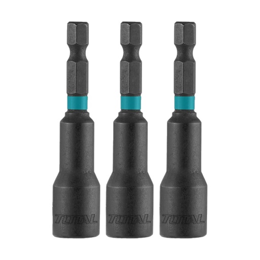 PUNTA EXTENSION MAGNETICA PARA TALADRO 1/4" JUEGO X 3 PCS  INDUSTRIAL SUPER TOTAL (UTAC270631)