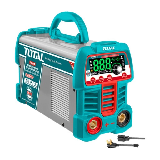 SOLDADOR INVERSOR DIGITAL 160A (MMA-LIFT TIG-VRD) 110-220V INDUSTRIAL SUPER TOTAL (UTW216069)