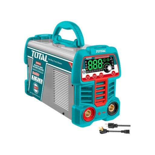 SOLDADOR INVERSOR DIGITAL 200A (MMA-LIFT TIG-VRD) 110-220V INDUSTRIAL SUPER TOTAL (UTW2200691)