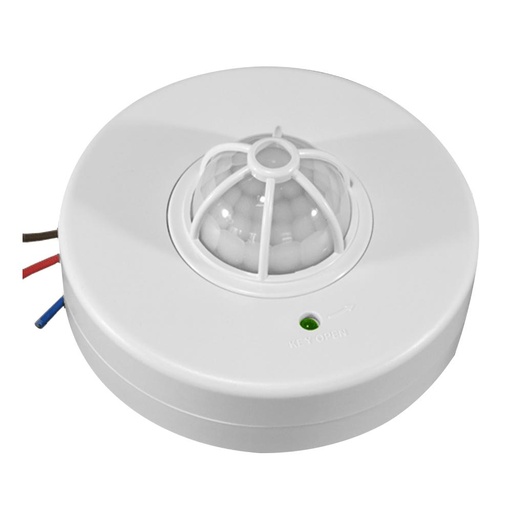SENSOR DE MOVIMIENTO PARA TECHO 360° 6 MTS SOBREPONER ZAFIRO (ZFR32)