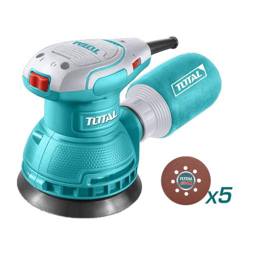 LIJADORA ORBITAL  5" 320W INCLUYE 5 LIJAS INDUSTRIAL SUPER  TOTAL (UTF2131256)