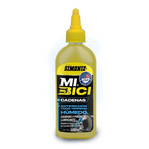 LUBRICANTE CADENAS SIMONIZ MI BICI HUMEDO TODO TERENO 110ML  (209734 )
