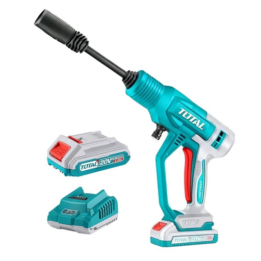 HIDROLAVADORA INALAMBRICA 20V PORTATIL  INCLUYE 1 BATERIA 2.0 AH Y CARGADOR SUPER TOTAL (UTPWLI20362)