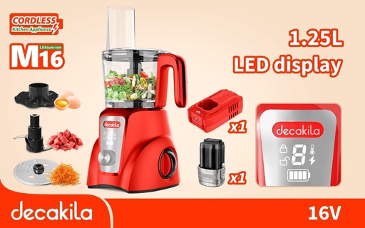 PICATODO INALAMBRICO 16V 1.25L DECAKILA (KUMG027R)