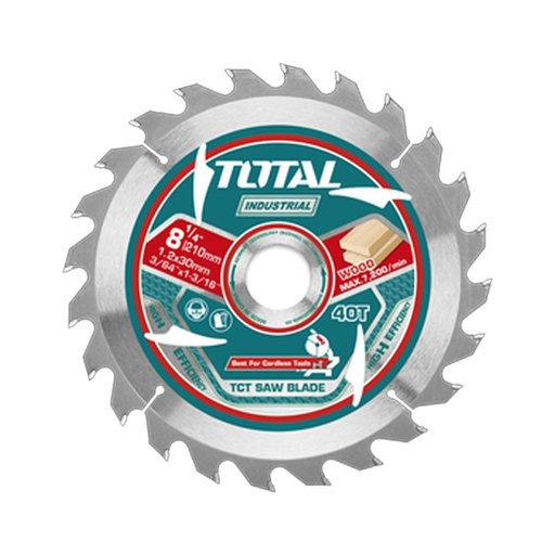 DISCO CORTE MADERA 8-1/4" INDUSTRIAL TOTAL (TAC2332103)