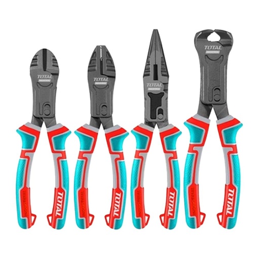 JUEGO DE ALICATE X 4 PIEZAS  CROMO VANADIUM INDUSTRIAL TOTAL (THT2CK241S)