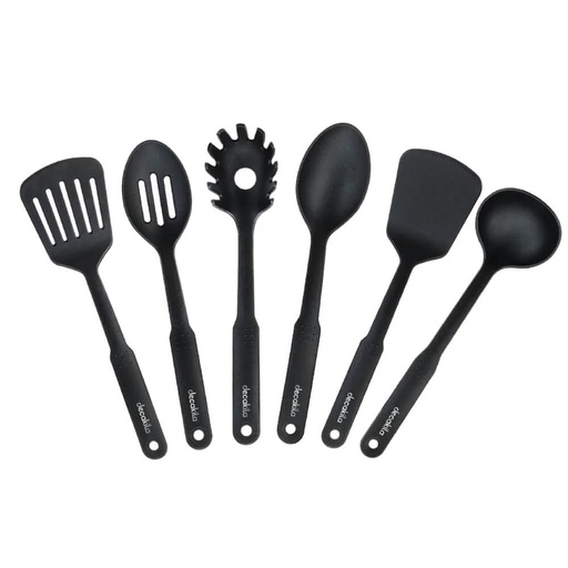 JUEGO DE UTENSILIOS PARA COCINA X 6 PCS DECAKILA (KMTT045B)