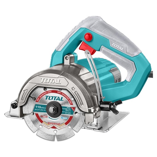 SIERRA CIRCULAR 4-3/8" 110V-1400W  INCLUYE UN DISCO DE CORTE (CORTE DE MARMOL Y BALDOSA) INDUSTRIAL TOTAL (UTS3141106)