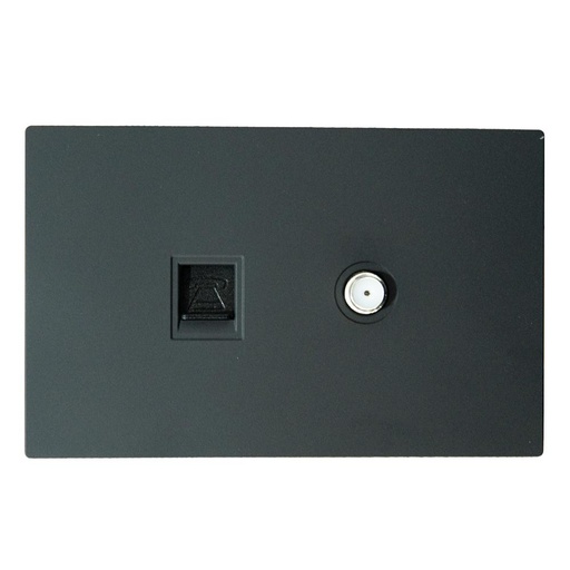 TOMA TELEFONO + TOMA TV TERRA NEGRO UDUKE (V6-036)