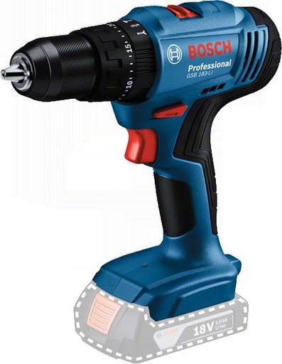 TALADRO INALAMBRICO ATORNILLADOR/PERCUTOR BOSCH 18V GSB 185-LI CAJA CARTON  BATERIA Y CARGADOR (06019K31G1)