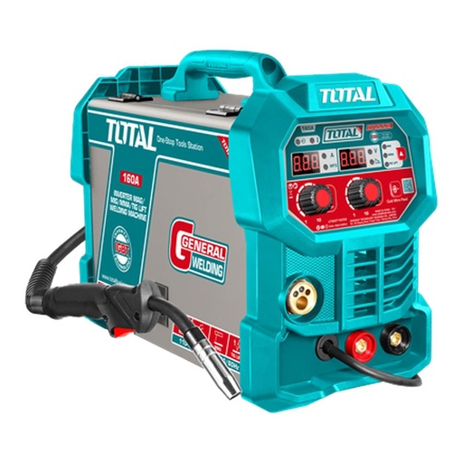 SOLDADOR INVERSOR DIGITAL 160A (MAG-MIG-MMA-LIFT TIG) 110-220V  TOTAL (UTMGT16058)