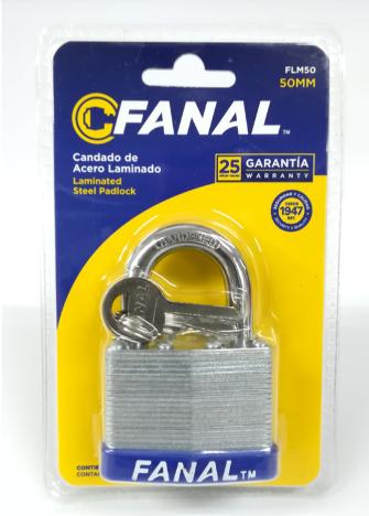 CANDADO LAMINADO FANAL 50MM (FLM50)