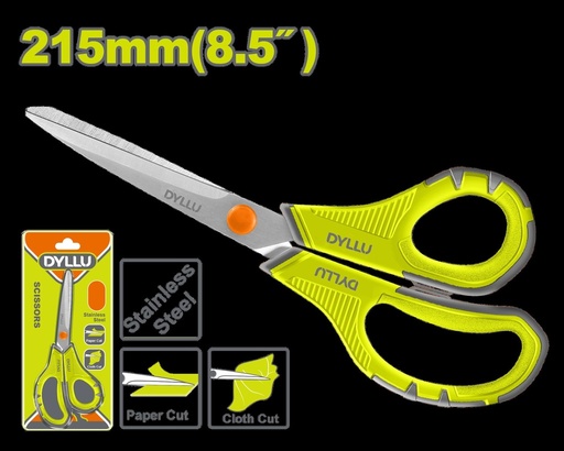 TIJERA 8.5" ACERO INOXIDABLE MANGO ERGONOMICO (DTSX1601)