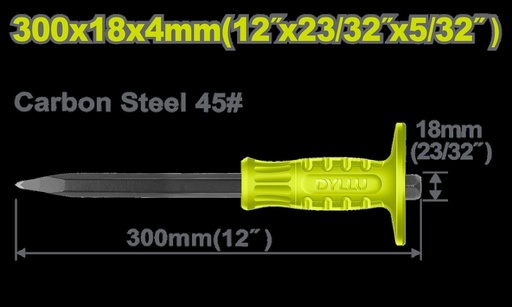 CINCEL DE PUNTA 5/32" X 10"  DYLLU (DTCC1304)