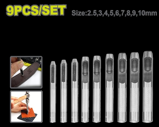 JUEGO DE SACABOCADO X 9 PZS DYLLU (DTCC7509)