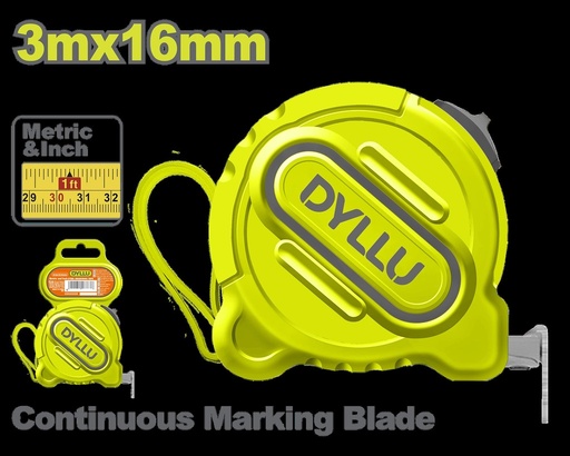 METRO 3 MTS HOJA 16MM DYLLU (DTMT1210)