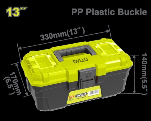 CAJA DE HERRAMIENTA 13" PLÁSTICA DYLLU (DTTB1313)