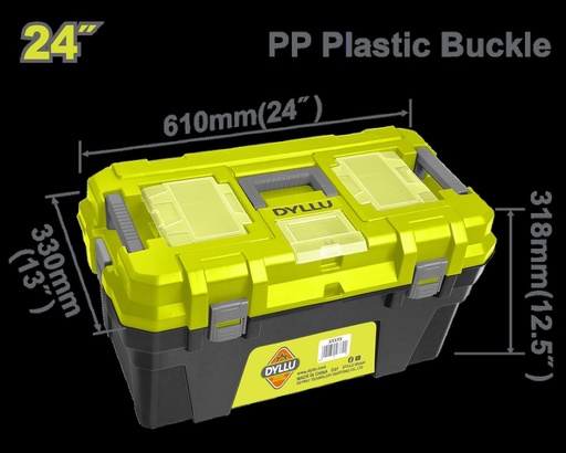 CAJA DE HERRAMIENTA 24" PLÁSTICA DYLLU (DTTB1324)