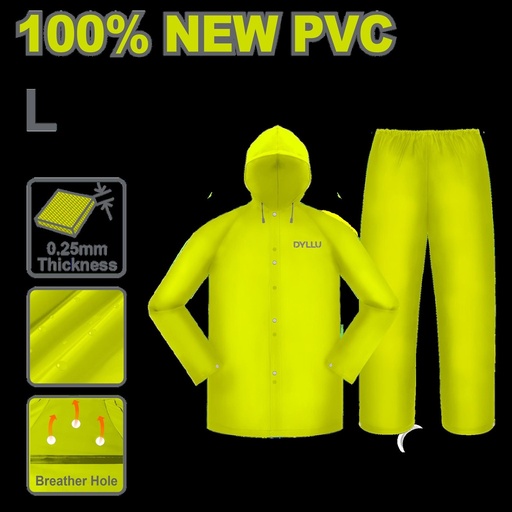 IMPERMEABLE PARA MOTO TALLA L DYLLU (DTRC300L)