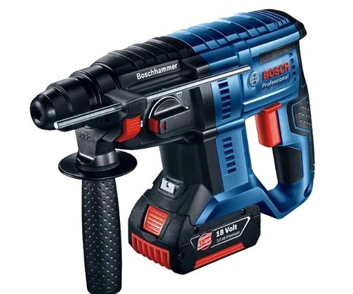 TALADRO ROTOMARTILLO INALAMBRICO BOSCH 18V  SDS PLUS GBH180 (00615A0024X000) (BATERIA Y CARGADOR INCLUIDO)