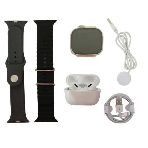 RELOJ INTELIGENTE + AUDIFONOS INALAMBRICOS (HT4064)