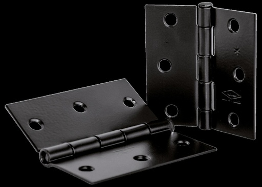 BISAGRA NUDO CABEZA PLANA NEGRO MATE 3X3 C-16 BLISTER X 2 CT (T1106-0227)