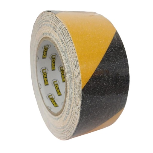 CINTA ADHESIVA ANTIDESLIZANTE 2 X 20 MTS AMARILLA Y NEGRA UDUKE (HT4017)