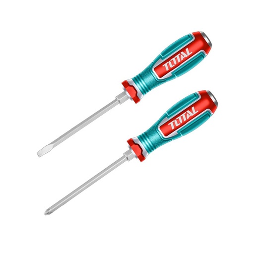 JUEGO DESTORNILLADORES X 2PZS  PUNTA INMANTADA INDUSTRIAL SUPER TOTAL (TGTST0206)
