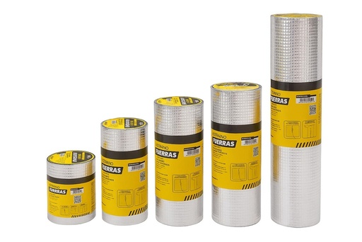 CINTA ASFALTICA TAPA GOTERAS 50 CM X 10 M ALUMINIO UDUKE 1.1MM