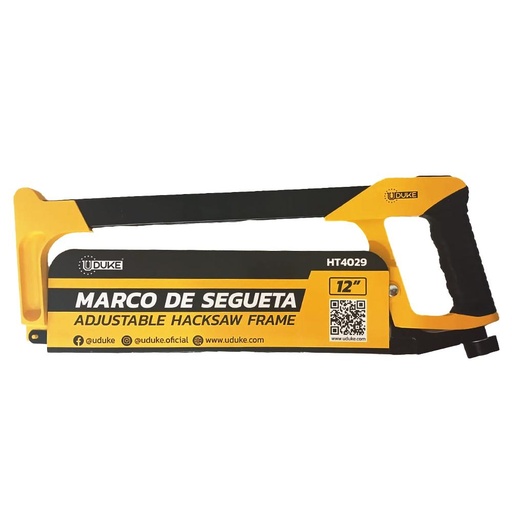 MARCO SEGUETA 12" METALICO MANGO ENCAUCHETADO UDUKE (HT4029)