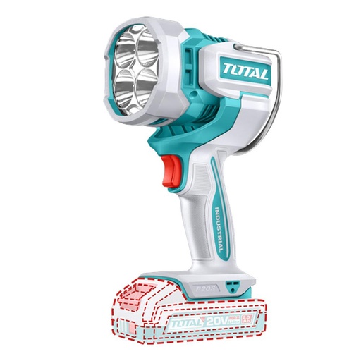 LAMPARA DE TRABAJO INALAMBRICA 20V 2500 LUMENES INDUSTRIAL SUPER TOTAL (TWLI20885)