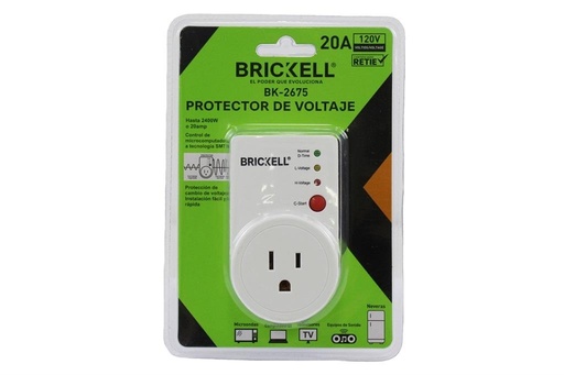 PROTECTOR PARA VOLTAGE 20AMP 2400W 120V AC BLISTER (BK-2675)