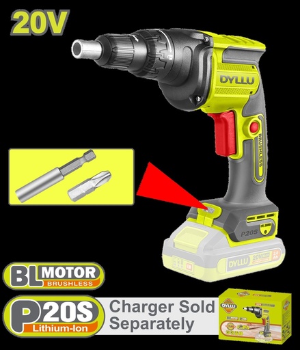 ATORNILLADOR DRYWALL 1/4" INCLUYE 2 PUNTAS BATERIA Y CARGADOR SE VENDEN POR SEPARADO DYLLU (DTDS204283)