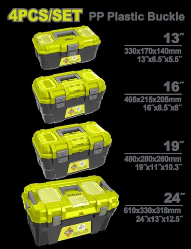 CAJA DE HERRAMIENTA (13,16,19,24" ) DYLLU (DTTB2104)