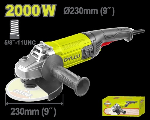 PULIDORA 9" INDUSTRIAL 2000W 120V DYLLU (UDTAG852001)